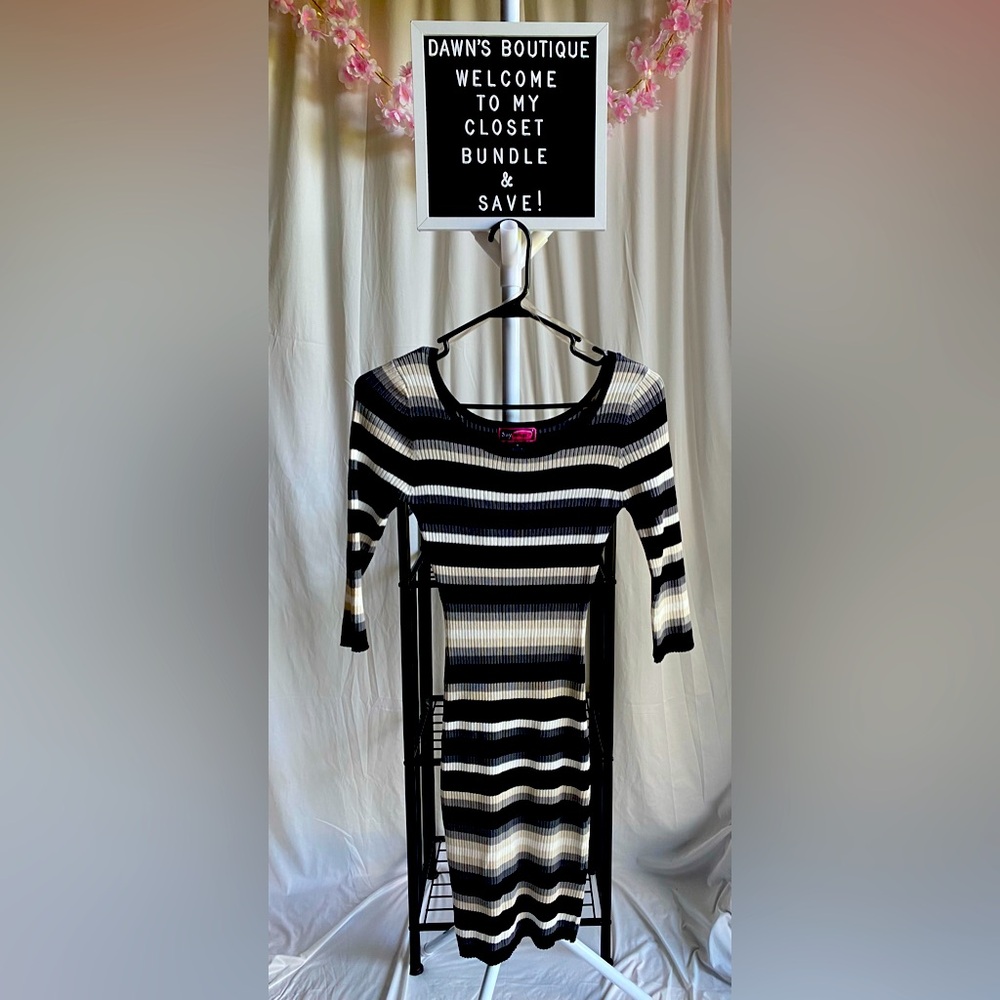 Say What? black/white dress